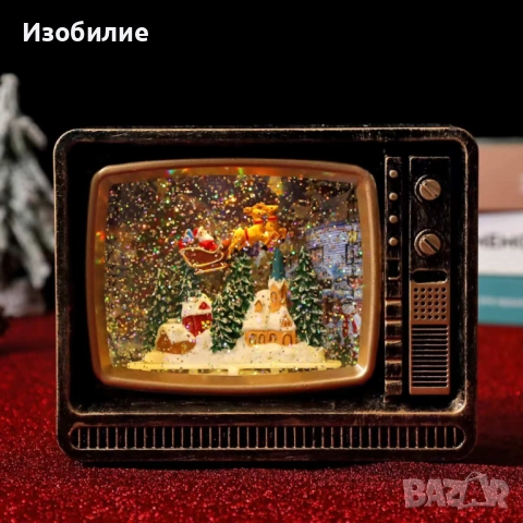 Коледен ретро телевизор - декорация, снимка 8 - Декорация за дома - 52373050