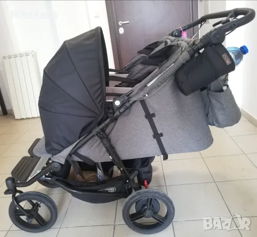 Количка за близнаци Mountain Buggy Luxury Edition +/- аксесоари, снимка 9 - Детски колички - 55932834