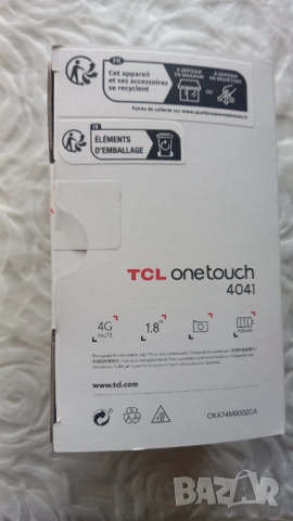 Мобилен телефон GSM TCL onetouch 4041 НЕОТВАРЯН!, снимка 2 - Други - 53105180