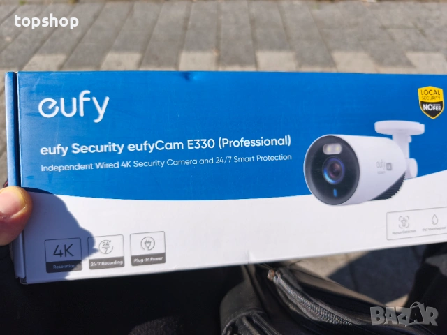 Нова eufy Security eufyCam E330 (Professional) – 4K Камера с 24/7 запис и AI , снимка 8 - Други - 53597424