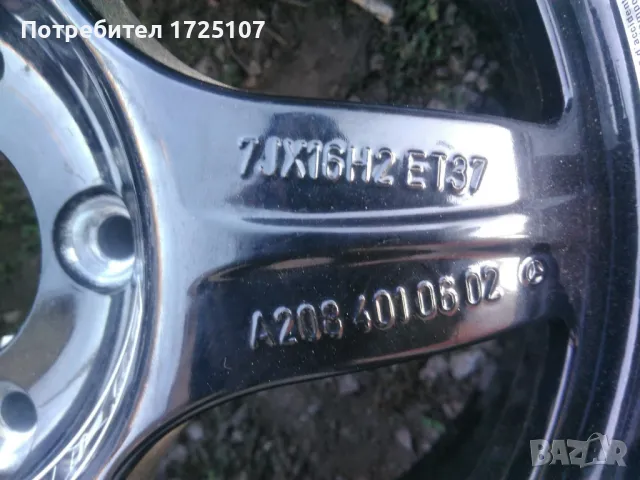 Резервна гума с джанта Мерцедес 16" 7Jx16H2 ET37, снимка 6 - Гуми и джанти - 49144653