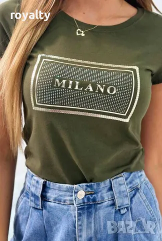 Дамска блуза цвят каки Два цвята , снимка 5 - Блузи с дълъг ръкав и пуловери - 50267057