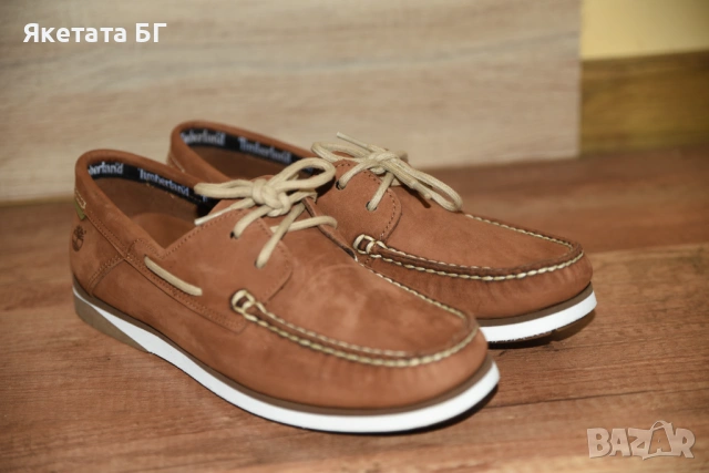 Timberland Оригинални мокасини естествена кожа в отлично състояние размер 43, снимка 4 - Мокасини - 53845352