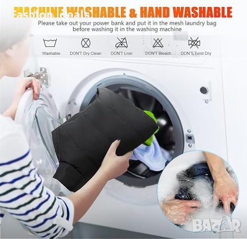 Ново електрическо поларено яке без ръкави Отопляема жилетка грейка за тяло, снимка 7 - Якета - 42535730