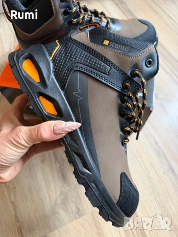 Мъжки боти от ест. кожа RULER S3S SR BROWN/BLACK !42 н