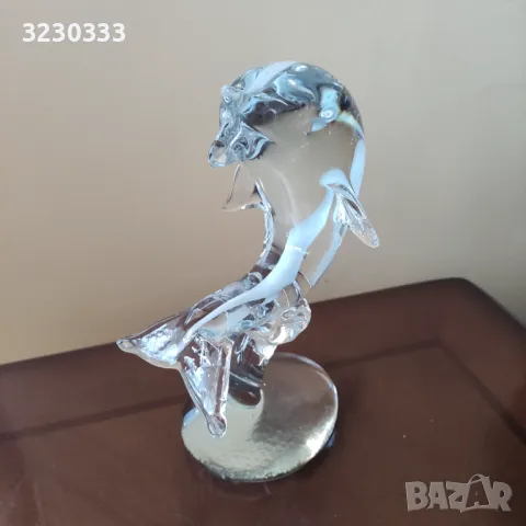 Кристална фигура,статуя делфин, снимка 4 - Декорация за дома - 48344219