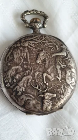 МНОГО РЯДЪК швейцарски уникален джобен часовник с 24-часов циферблат, около 1905 г., снимка 3 - Антикварни и старинни предмети - 47980718