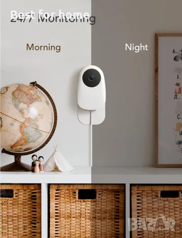 nooie Бебефон камера с аудио и специализирано безплатно приложение, снимка 3 - Бебефони - 48468830