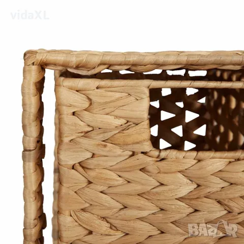 vidaXL Скрин с 5 чекмеджета-кошници, 25,5x37x100 см, воден хиацинт, снимка 8 - Скринове - 56146374
