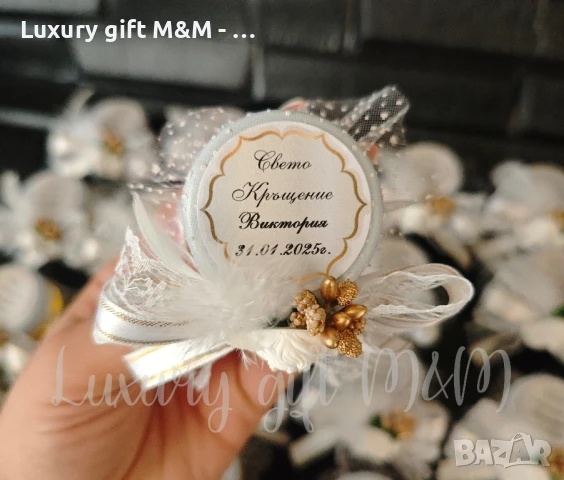 Подаръци за гости, подаръчета за гости - бурканче с мед "Ангелче", снимка 2 - Подаръци за кръщене - 50695380