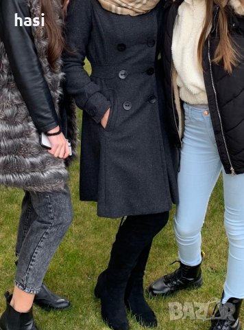 Сиво зимно палто, снимка 8 - Палта, манта - 35674867