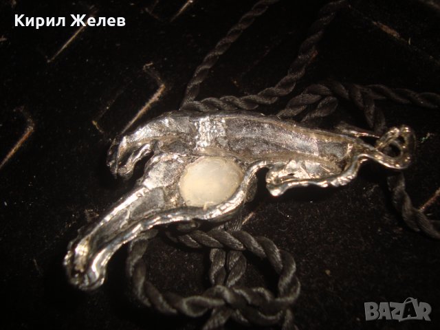 ДЕБНЕЩ ТИГЪР СТОМАНЕН НИКЕЛИРАН АРТ МЕДАЛЬОН с ШНУРЧЕ МНОГО ЕФЕКТЕН 24794, снимка 7 - Колиета, медальони, синджири - 34508414