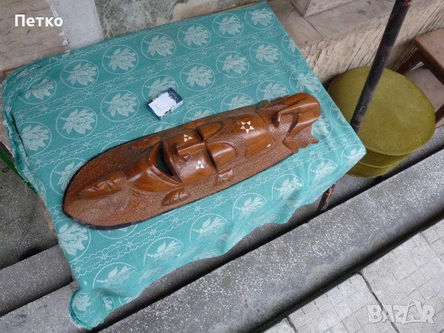 Стара масивна фигура дърво, снимка 9 - Антикварни и старинни предмети - 53635413