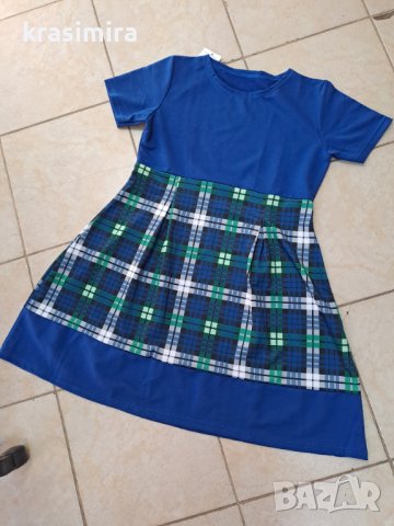 Нова синя рокличка , снимка 2 - Рокли - 41084801