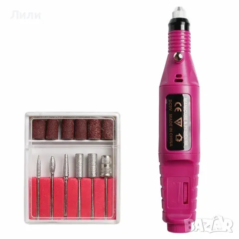 Многофункционална електрическа пила за маникюр и педикюр с 6 приставки, снимка 5 - Продукти за маникюр - 49077881