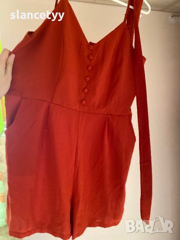 Оранжев гащеризон с коланче, снимка 3 - Гащеризони - 34697283