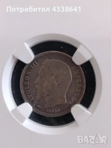 50 centimes 1858A Франция, снимка 5 - Нумизматика и бонистика - 50109474