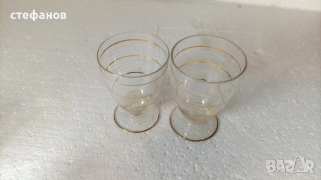 Ретро чашки за ракия, столче, златни и бели кантове, 10 бр, снимка 9 - Чаши - 52874097
