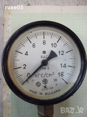 Манометър "ТНА - II" от соца работещ, снимка 2 - Други - 34804913