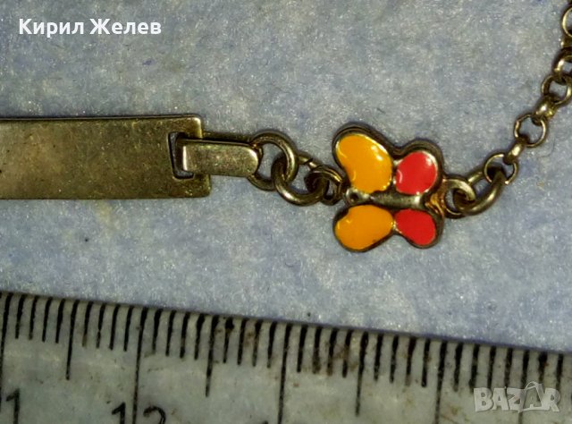 ПРИКАЗНА СРЕБЪРНА АРТ ГРИВНА СРЕБРО 925 с КРАСИВИ ЕМАЙЛИРАНИ СРЕБЪРНИ ПЕПЕРУДКИ 40213, снимка 5 - Гривни - 42486368