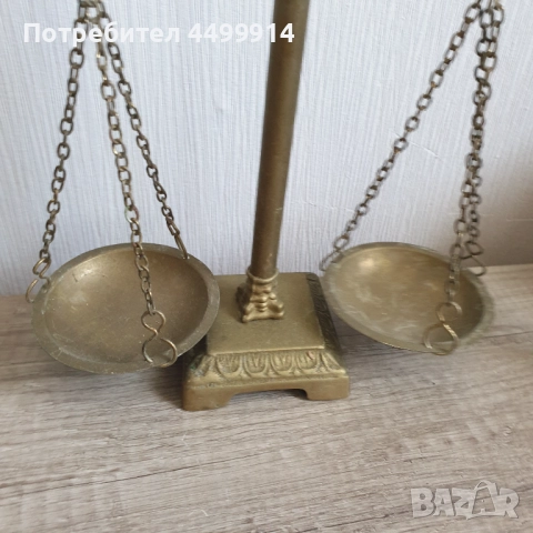 Винтидж бронзова везна, снимка 2 - Колекции - 51464530