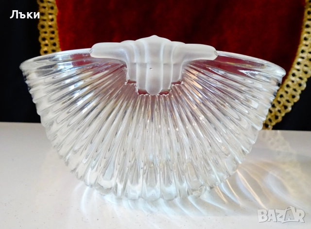 Кристална купа за сервиране VTG Mikasa. , снимка 2 - Антикварни и старинни предмети - 52147216