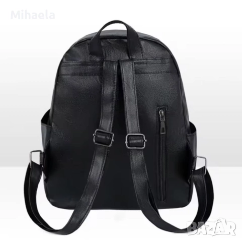 Стилна дамска раница от еко кожа- Елегантност и удобство в едно, снимка 4 - Чанти - 51820183