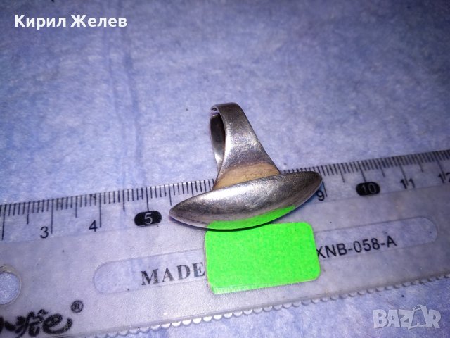 ПРЕКРАСЕН РЕГУЛИРУЕМ АНГЛИЙСКИ ВИНТИДЖ СТИЛ СРЕБЪРЕН ПРЪСТЕН СРЕБРО 925 МАЙСТОРСКИ ИЗРАБОТЕН 36604, снимка 17 - Пръстени - 39979906