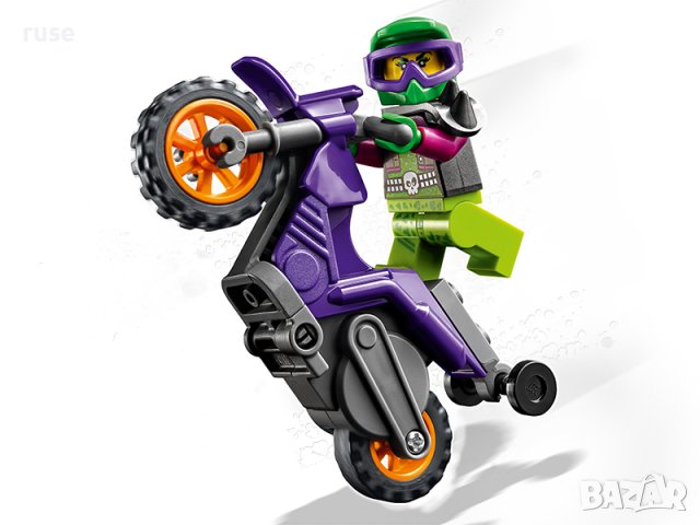 НОВИ! LEGO® City Stuntz 60296 Каскадьорски мотоциклет, снимка 3 - Конструктори - 40664022