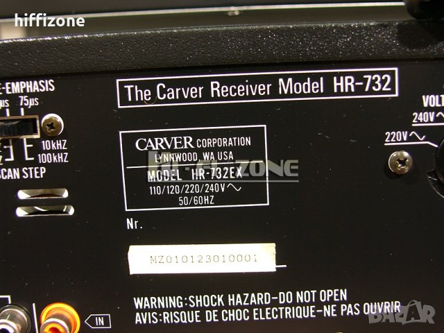 Комплект Carver hr-732 / td-1440 , снимка 14 - Аудиосистеми - 40165466