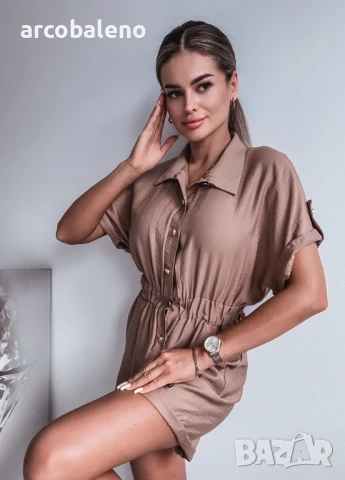 Комфортен дамски дишащ летен гащеризон SAFARI , снимка 6 - Гащеризони - 50797474