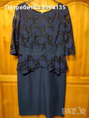 Красива Рокля с Изискана Дантела по цялата горна част,"КАМИ"! НОВА!ХЛ, снимка 4 - Рокли - 38987566