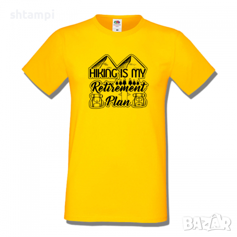 Мъжка тениска,Hiking Is My Retirement Plan,Къмпинг,Планина,Изненада,Подарък,Поход,Връх,Хижа,, снимка 8 - Тениски - 36351864