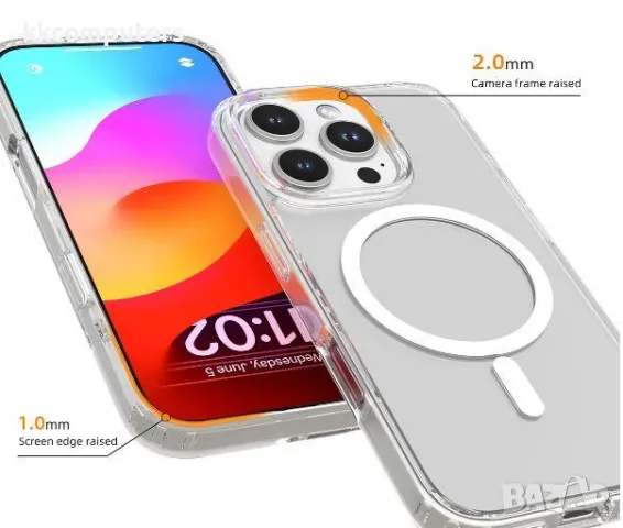 Калъф Mutural MagSafe Прозрачен Силикон за iPhone 16 Pro Max 6.9 Баркод : 3130817, снимка 2 - Калъфи, кейсове - 48122988