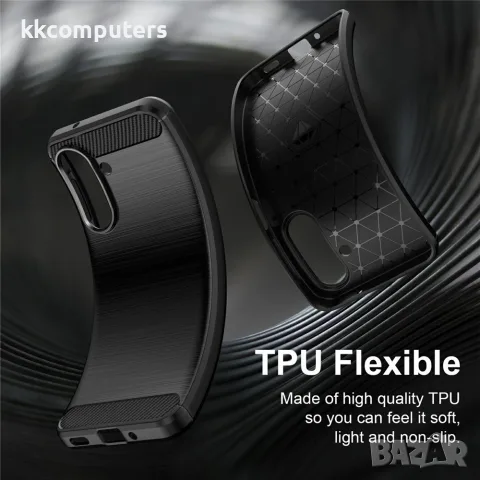 За Samsung Galaxy A27 5G TPU Калъф Carbon Fiber Brushed със Скрийн Протектор – 3 цвята, снимка 7 - Калъфи, кейсове - 55885656
