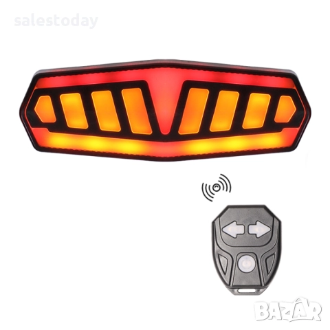 Мигачи за велосипед с дистанционно + стоп, снимка 2 - Аксесоари за велосипеди - 51579763