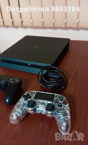 ПРОДАВАМ Playstation 4 Slim Спешно ! 500GB много запазена , снимка 2 - PlayStation конзоли - 53136536