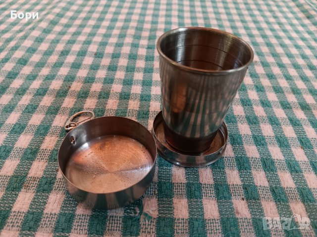 Чаша метална сгъваема, снимка 3 - Други ценни предмети - 41977399