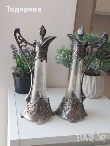 Комплект оливерници-WMF,отлично състояние, 2 400 лв/сребърна чаша,кана/