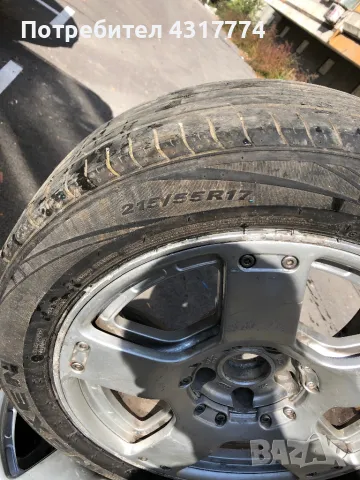 Двойни алуминиеви джанти за Ауди Алрод 215/55 R17, снимка 3 - Гуми и джанти - 48272415