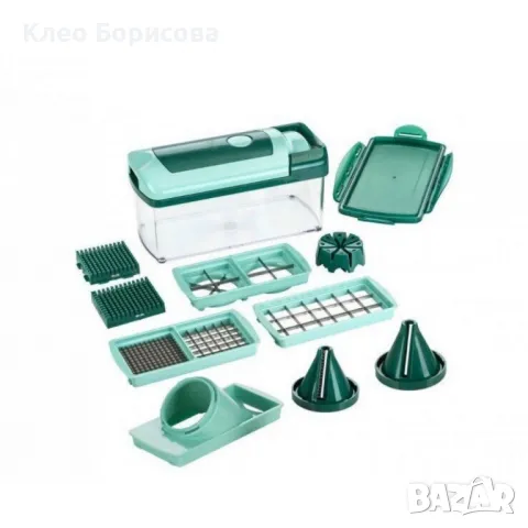 Оригинално Немско Мултифункционално кухненско ренде Nicer Dicer 12 в 1, снимка 8 - Други стоки за дома - 48888143