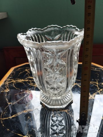 стара кристална ваза арт деко, снимка 1 - Други ценни предмети - 41119493