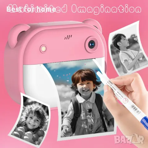 Детски фотоапарат IXROAD с принтер и 32GB TF карта, снимка 8 - Електрически играчки - 50051211