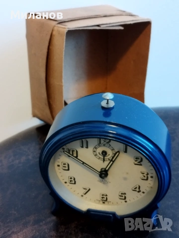 Стар френски будилник, настолен часовник, снимка 3 - Антикварни и старинни предмети - 53712585