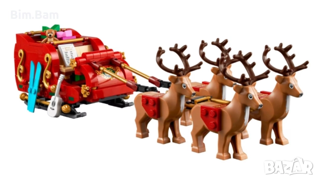 Последни бройки -60% ! Конструктор LEGO® 40499 Шейната на Дядо Коледа / 343 части, снимка 3 - Конструктори - 51486258