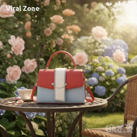 Елегантна дамска чанта в 7 цвята - компактна и стилна за всеки повод, снимка 8 - Чанти - 53436170