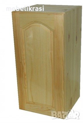 Горен кухненски шкаф 40 см. изработен изцяло от иглолистна дървесина Бял Бор/ЧАМ/. Наличен!