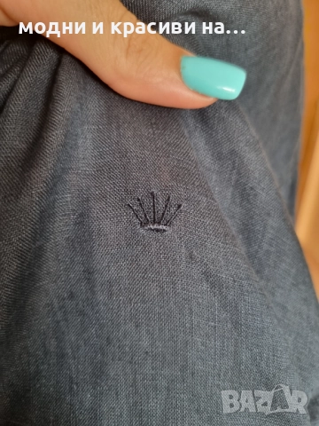 Мъжка ленена риза Junk de Luxe, размер L, снимка 2 - Ризи - 52652584