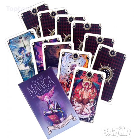 Манга таро карти: Mystical Manga Tarot & Traditional Manga Tarot, снимка 5 - Други игри - 36311651