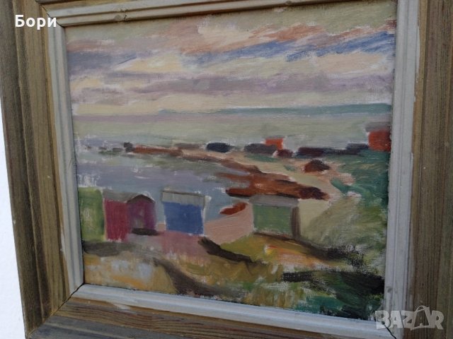 Стара картина платно/подписана/маслени бои /3, снимка 3 - Картини - 35724652